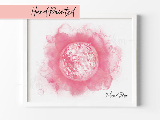 Hand-painted embryo artwork from IVF image – personalized baby loss or fertility gift