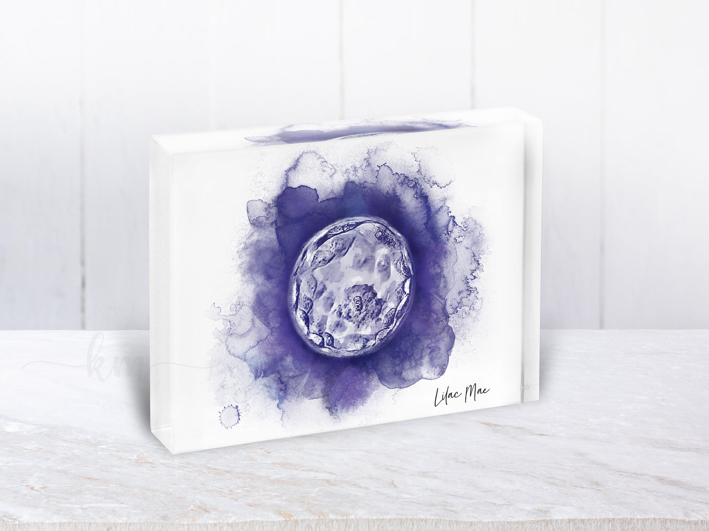 Watercolor embryo design for IVF parents – meaningful keepsake gift