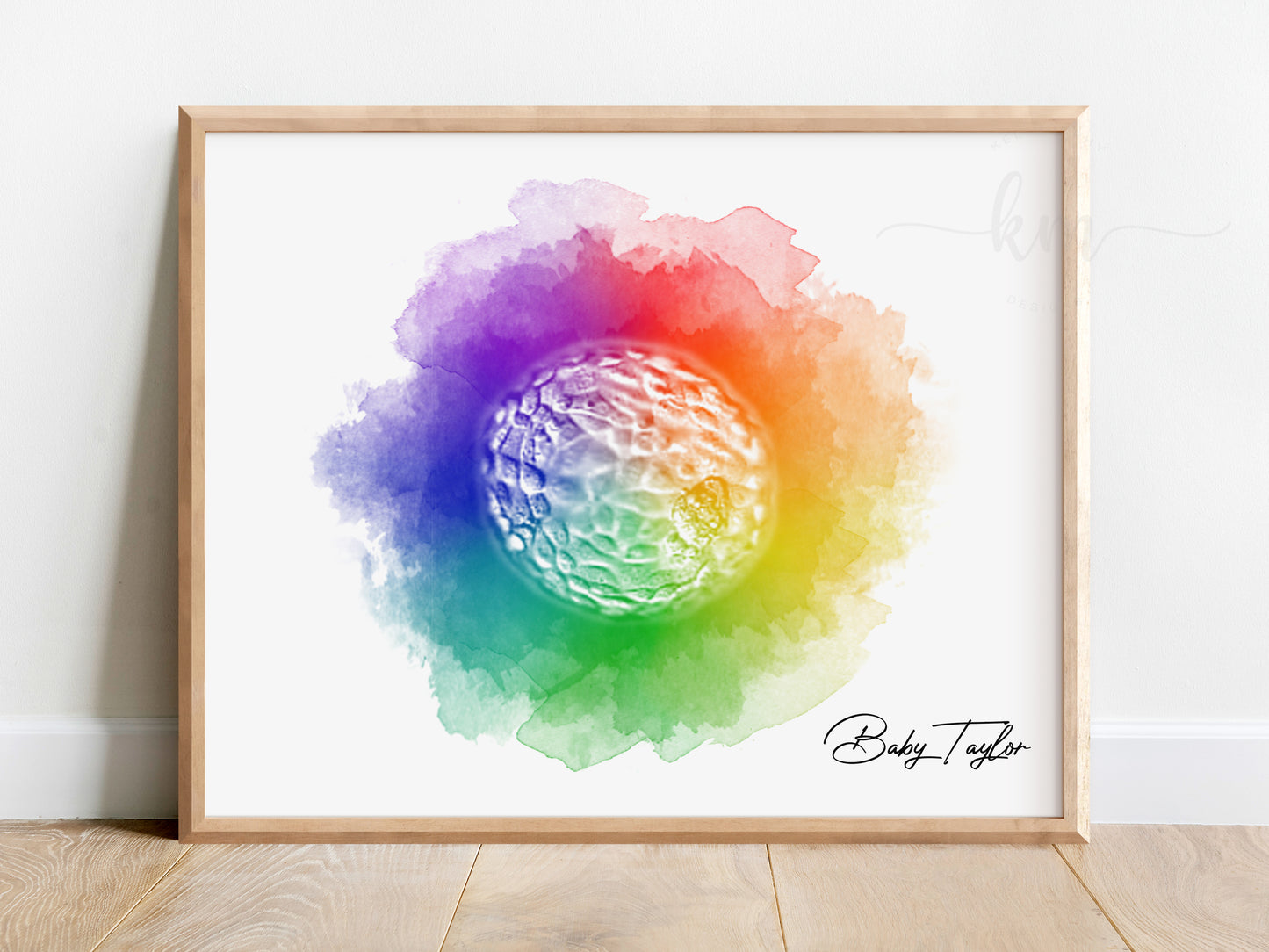 Custom embryo artwork for rainbow baby, IVF, or pregnancy loss