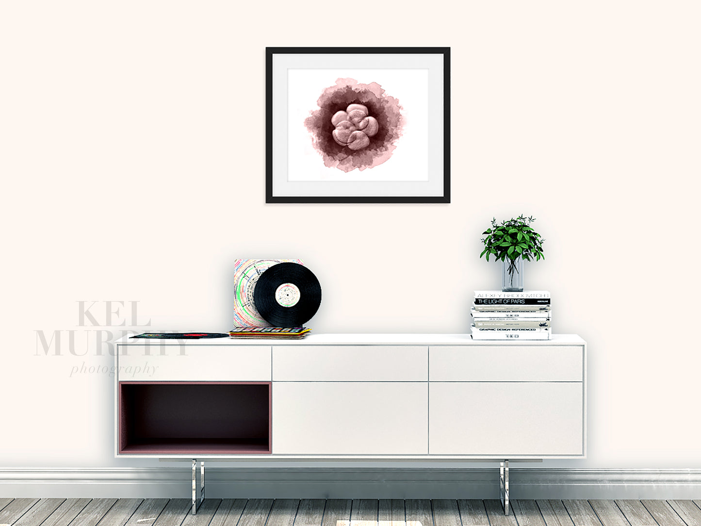 Circle embryo keepsake with custom name, stats, or message