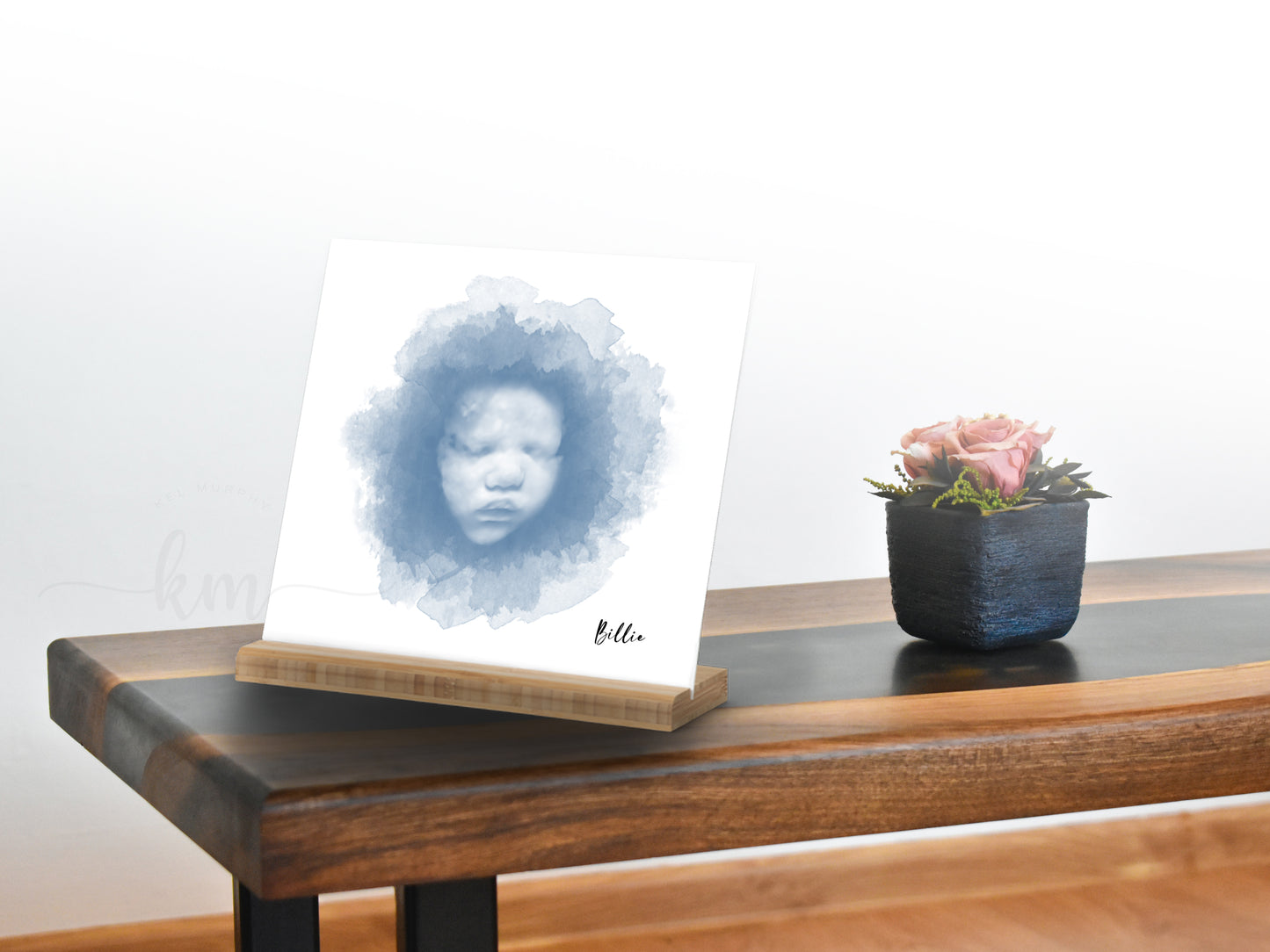 Color swatches for customizing personalized 3D ultrasound art


