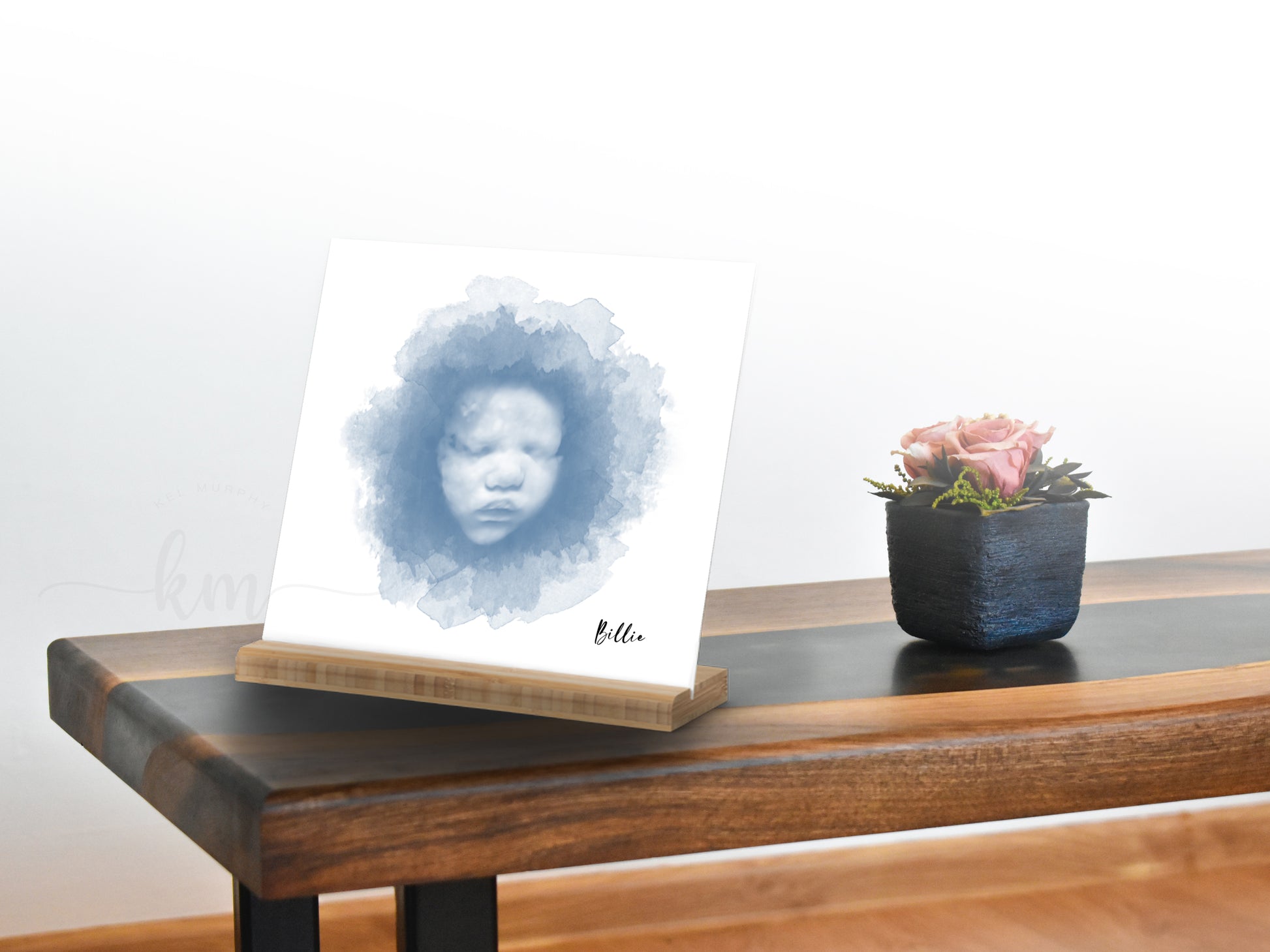 Color swatches for customizing personalized 3D ultrasound art

