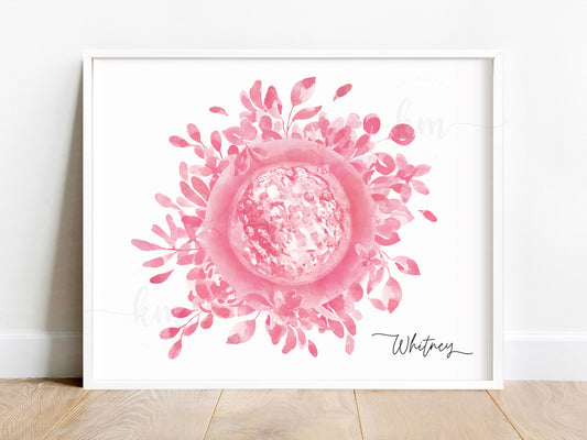 Blossom Watercolor IVF Embryo Art