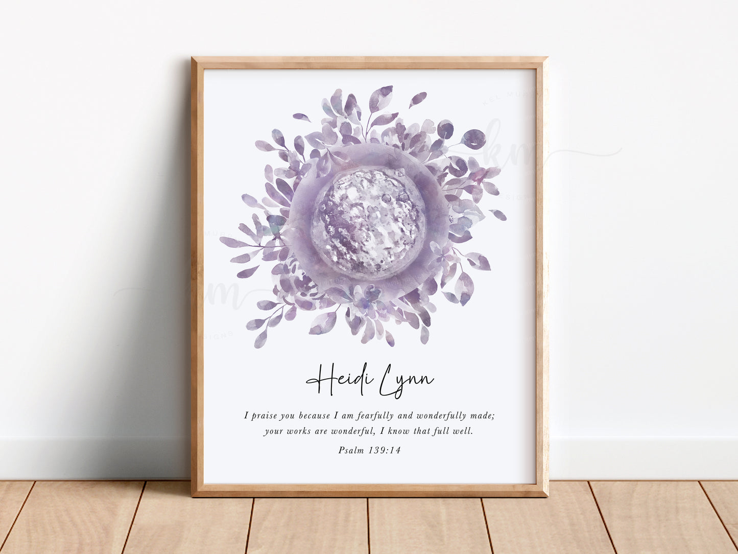 Blossom Watercolor IVF Embryo Art