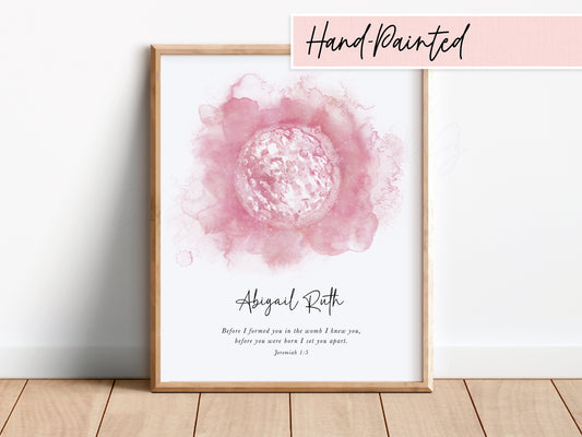 Hand-Painted Watercolor IVF Embryo Art