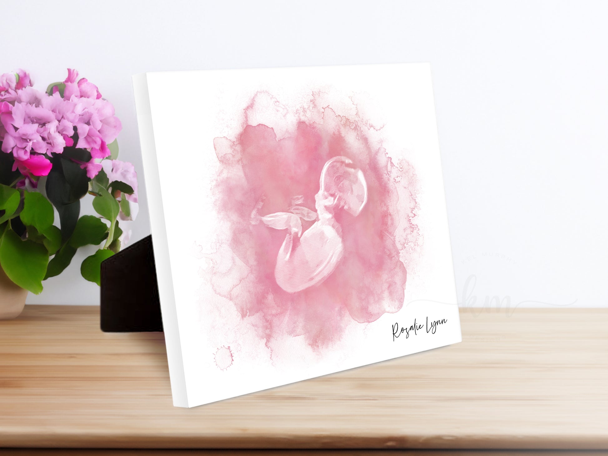 Custom ultrasound keepsake for pregnancy loss or baby shower

