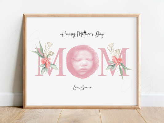 MOM Watercolor Ultrasound Art