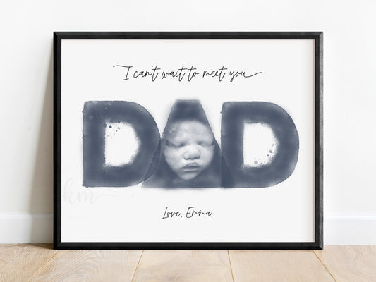 DAD Watercolor Ultrasound Art