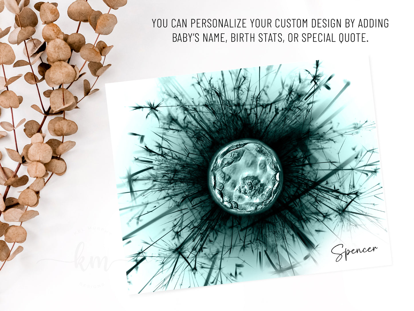Dandelion IVF Embryo Art