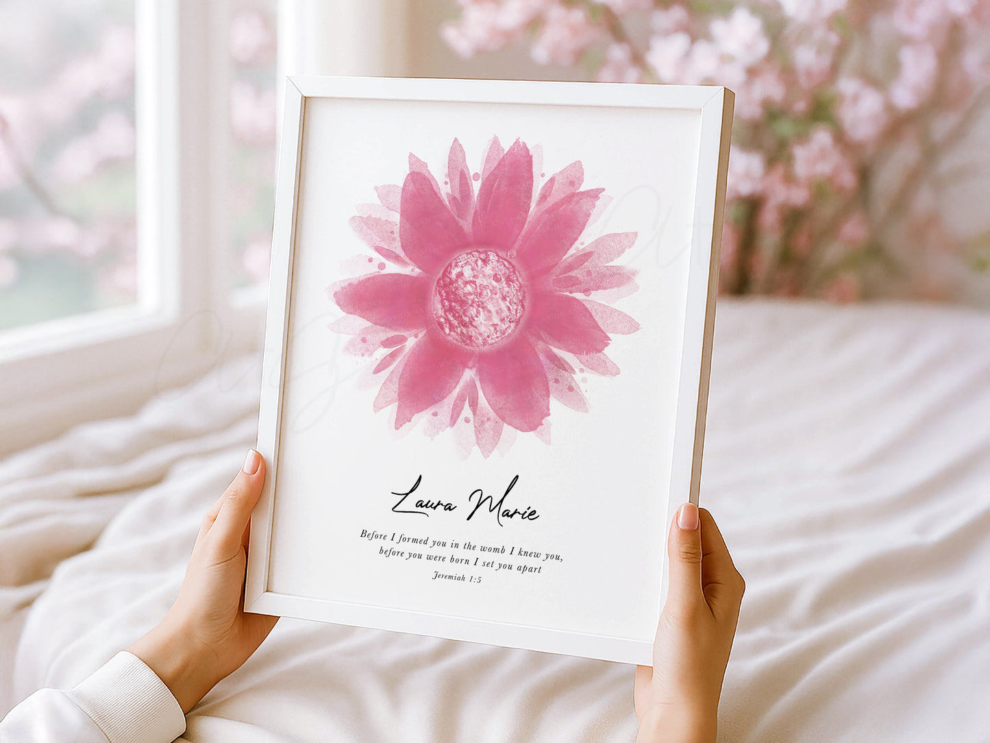 Flower Watercolor IVF Embryo Art